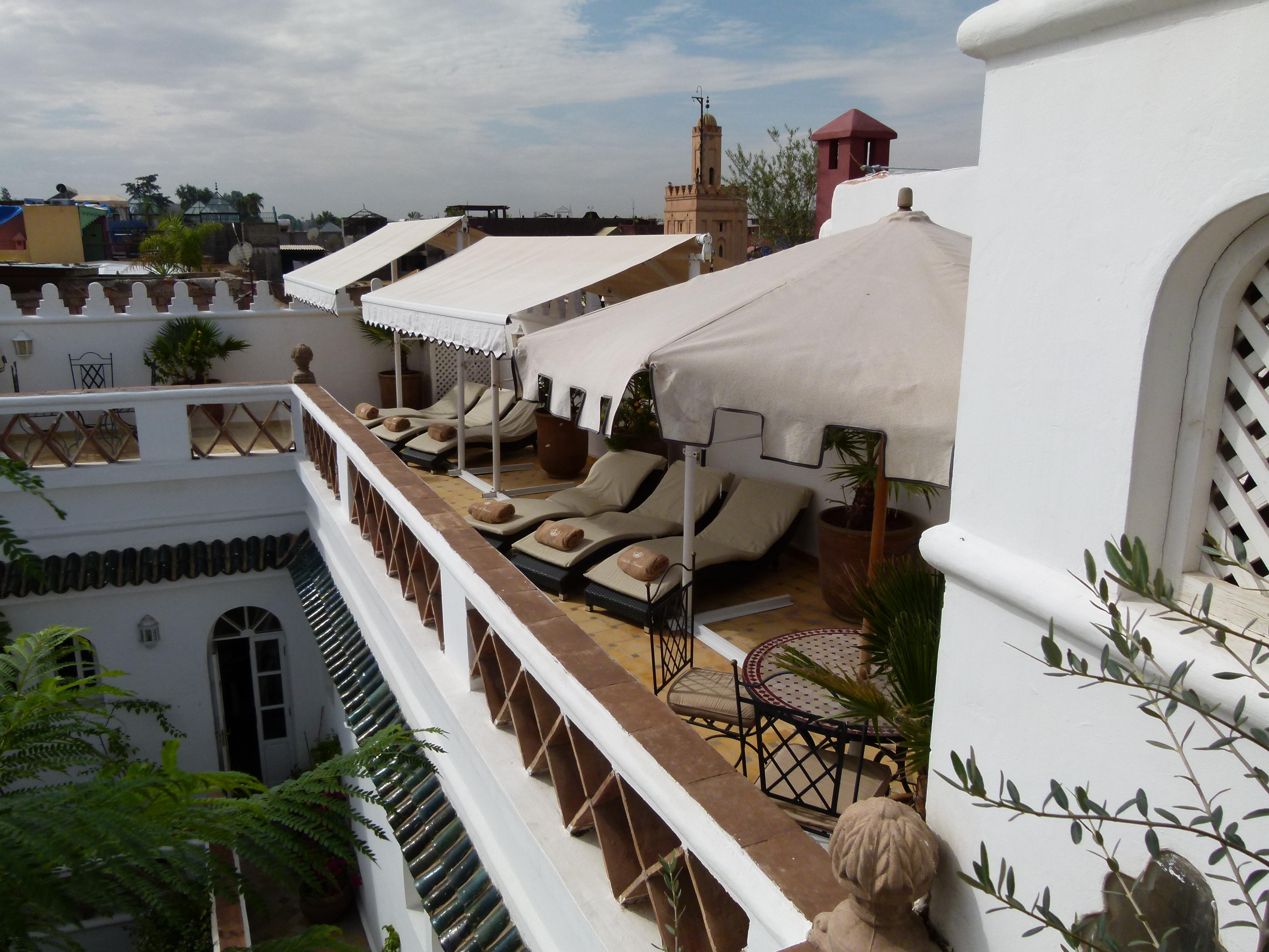 Riad Palais Des Princesses & Spa Marrakesh Esterno foto Rooftop terrace